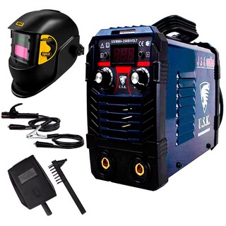 Kit Máquina de Solda Inversora MMA-250 Painel Digital Bivolt 110/220V + Máscara de Solda Automática em Oferta na Shopee