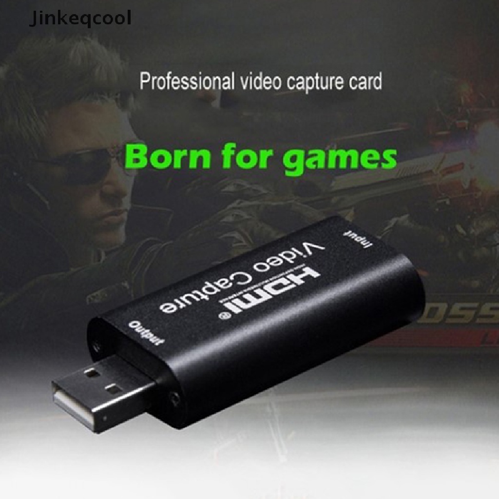 Placas De Captura De Vídeo Jqbr Adaptador Áudio HDMI Para USB 3.0 Definição 4K Record QDD