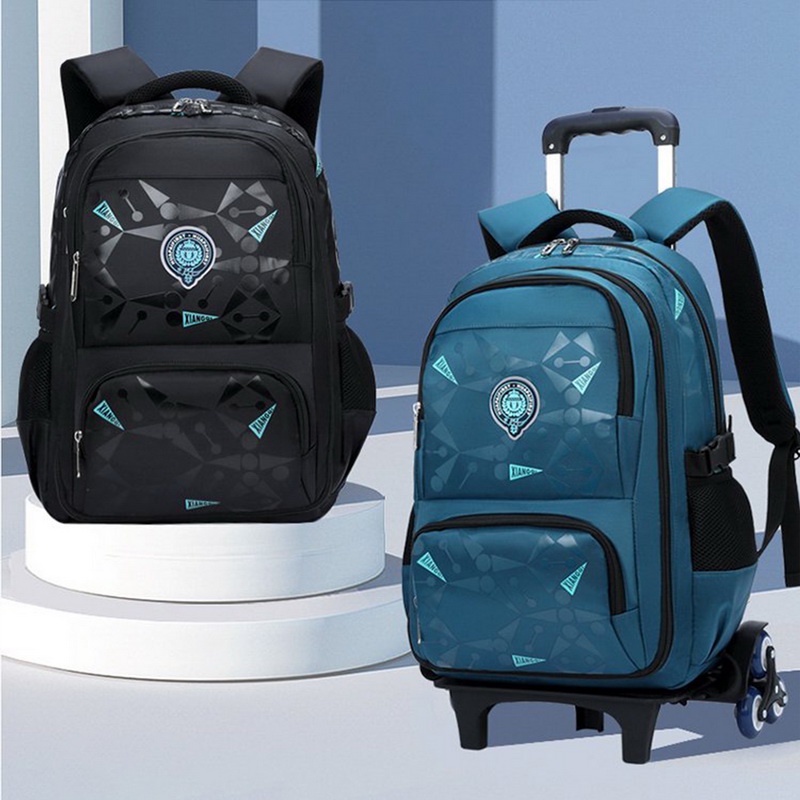Mochila Infantil de Rodinhas Menino Menina Escolar Resistente Bolsa Impermeável