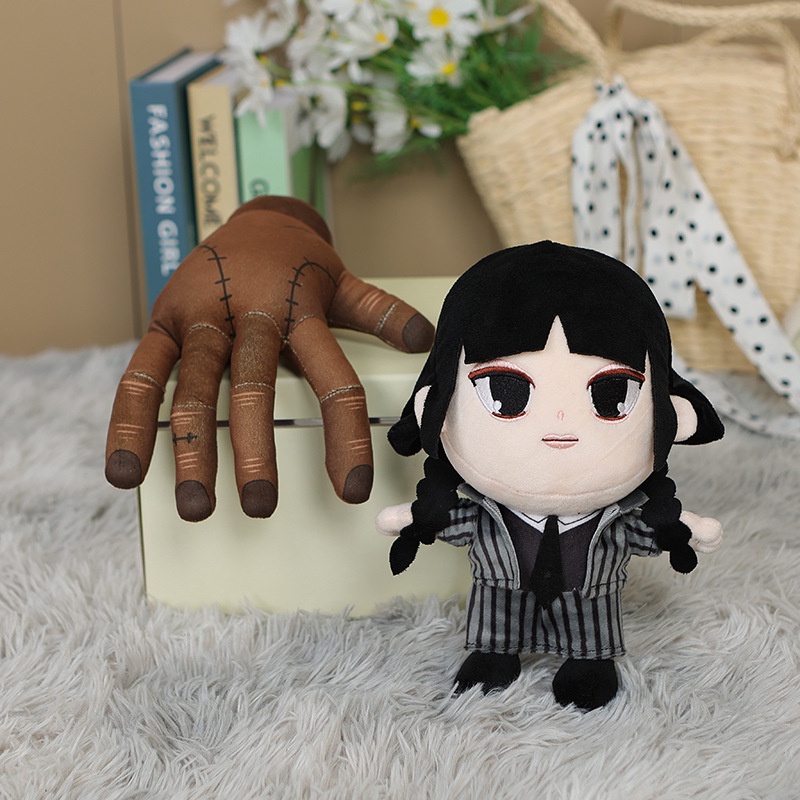 New 25cm Wednesday Addams Family Thing Plush Doll Cartoon Plush Toy Gifts  For Fans | Shopee Brasil