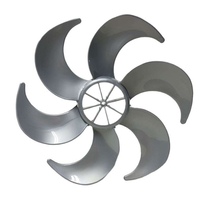 Hélice Ventilador Mallory Turbo Silence / Turbo Silêncio Ts30 / Eco Ts30 - 30cm 6 Pás Cinza