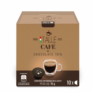 Cápsula Dolce Gusto Chocolate Cacau 70% Café Italle 10 Und em Oferta na Shopee