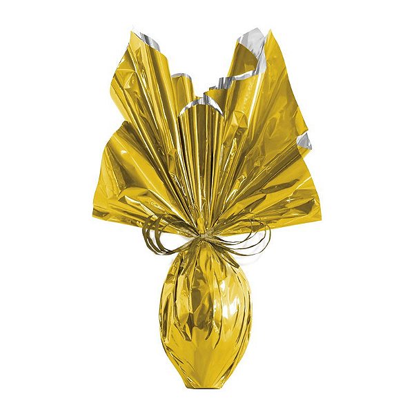 Folha para Ovos de Páscoa Metalizado Dourado 69x89cm - 05 unidades - Cromus Páscoa - Rizzo em Oferta na Shopee