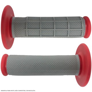 Manopla Punho Moto Calypso Phobus 120mm Cinza/vermelho