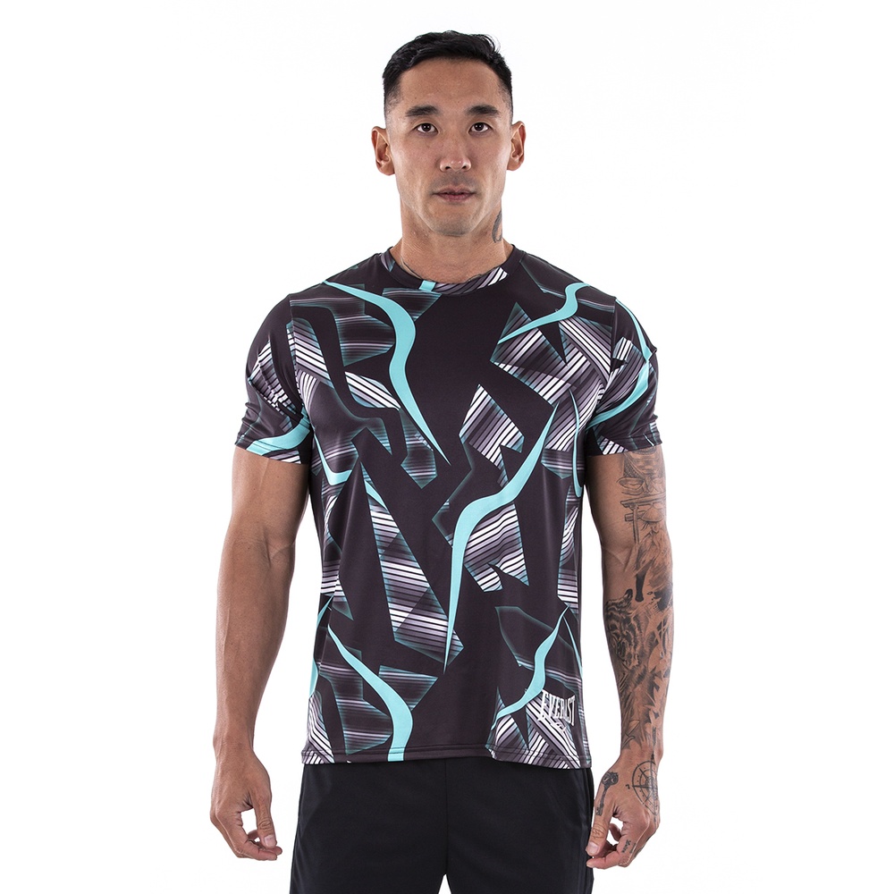 Camiseta Everlast Tron Masc Preto / Azul em Oferta na Shopee