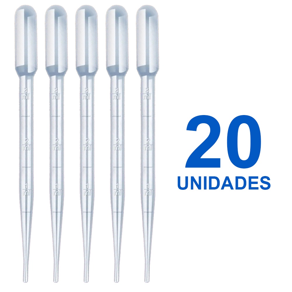 Kit Pipeta De Pasteur Ml Plastica Graduada Conta Gotas Shopee Brasil