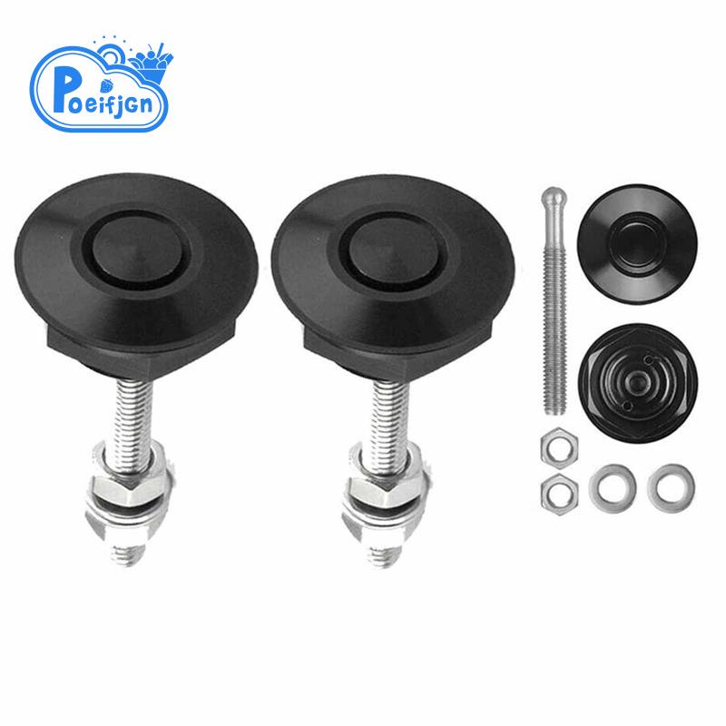 2 Botão De Pressão PCS Liberação Rápida Pinos Do Capô Kit De Trava Pára-Choques Carro em Oferta na Shopee