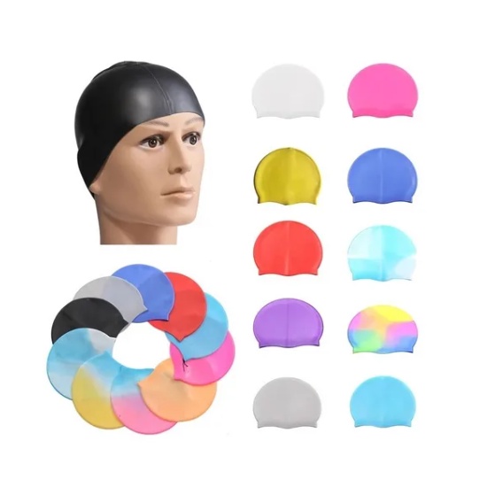 Touca De Natação Silicone Estampas Variadas