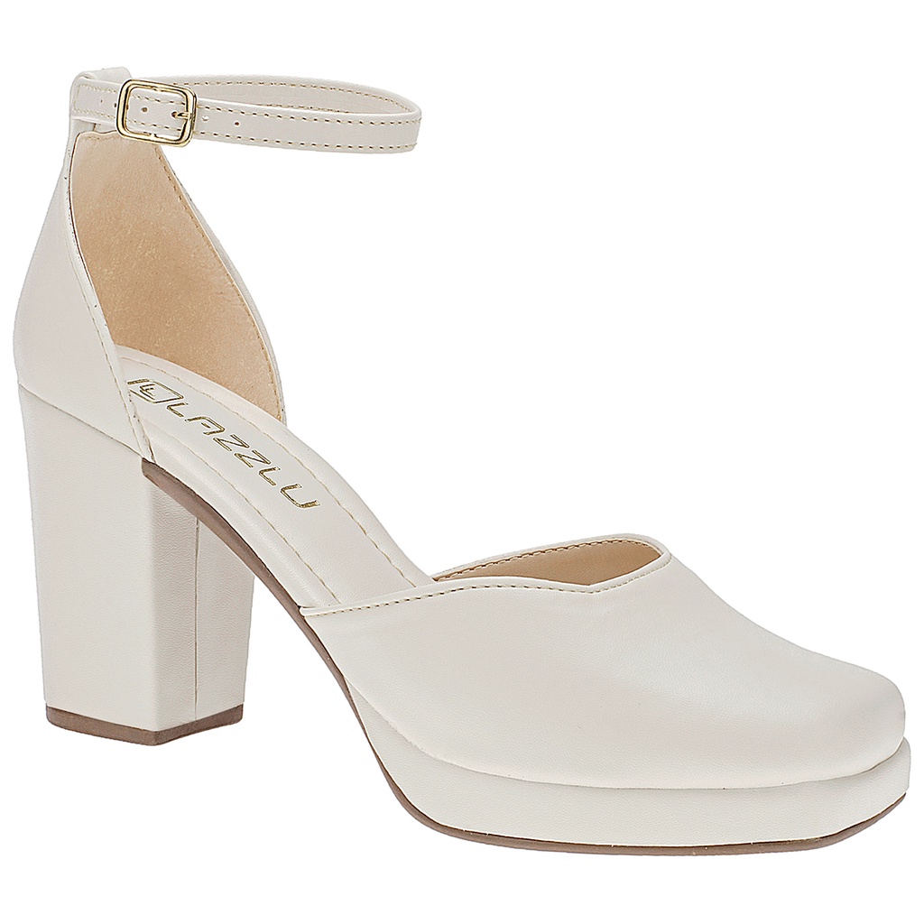 Sandália Feminina Meia Pata Salto Bloco Grosso Alto Babuche - Women Shoes