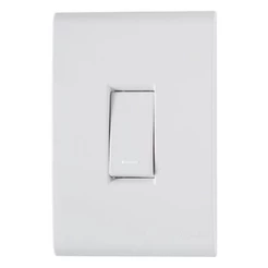 Conjunto 4x2 com 1 Interruptor Simples 10A 250v Branco Tramontina