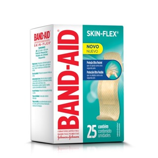 Band Aid Curativos Skin Flex Regular 25 Unidades