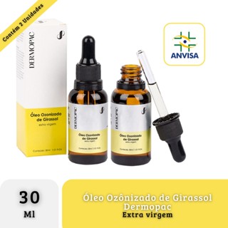 Kit 2 Óleos Ozonizados De Girassol Concentrado Dermopac 30ml