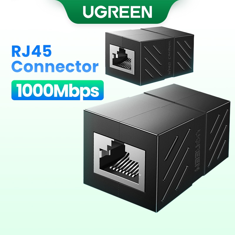UGREEN RJ45 Conector De Rede Ethernet Extensor Para Cat7 Cat6 Cat5e Adaptador De Cabo Gigabit Fêmea em Oferta na Shopee