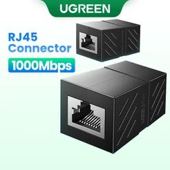 UGREEN RJ45 Conector De Rede Ethernet Extensor Para Cat7 Cat6 Cat5e Adaptador De Cabo Gigabit Fêmea