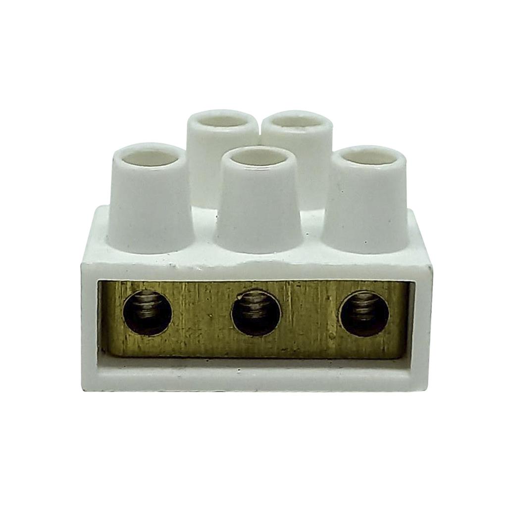 Conector Derivacao Bder 6mm 1 Entrada 3 Saidas 50A Building em Oferta na Shopee