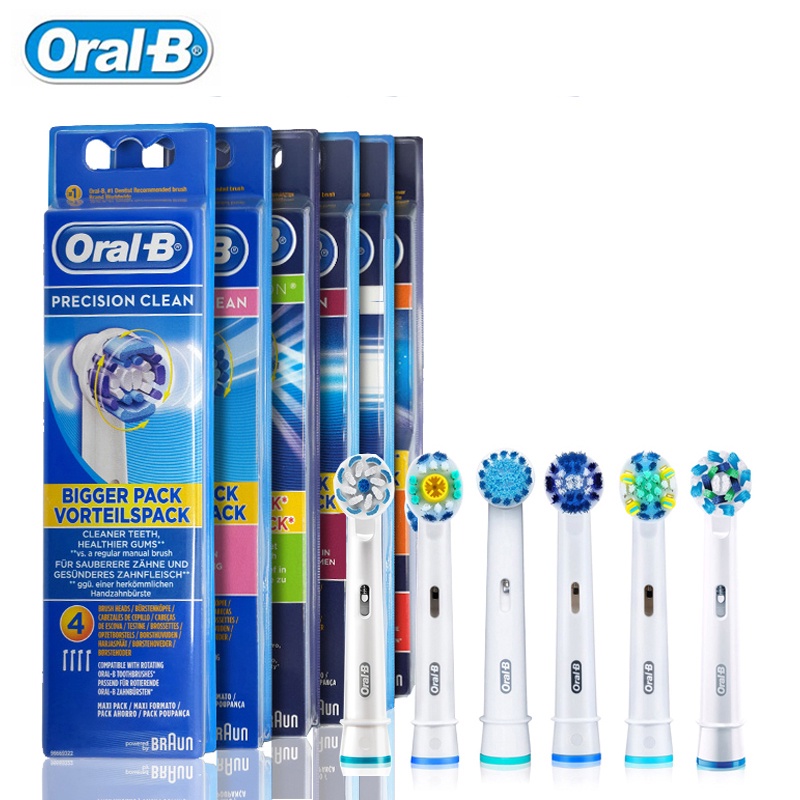 Oral B Cabeça De Escova De Substituição Original Para Dentes Elétricas-Rotativo Clareamento Suave Refiles De Cerdas