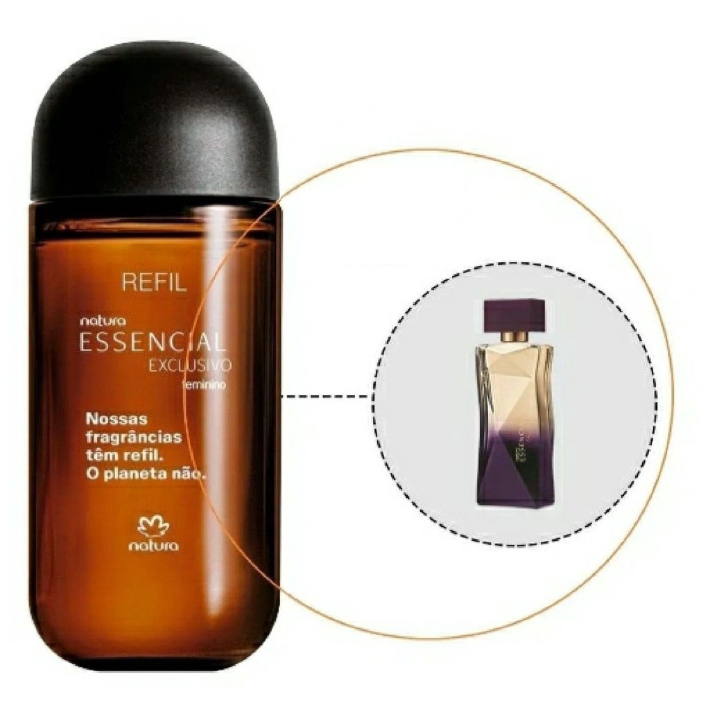 Refil do Perfume Essencial Exclusivo Feminino Deo Parfum Natura - 100ml