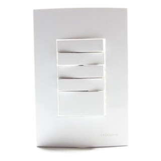 Conjunto 4x2 Interruptor 5 Teclas Para Ligação Simples Sleek Margirius