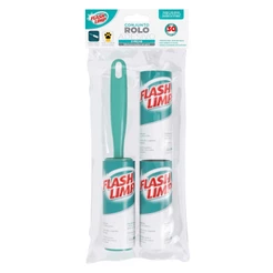 Rolo Adesivo Limpa Roupas Remove Pelos Camisa Bancos Tecido Papa Bolinha 3 Peças Flash Limp