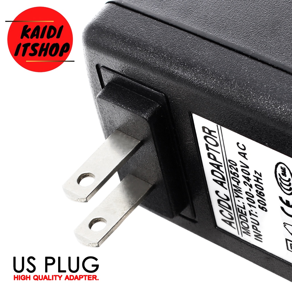 รูปสินค้า อะแดปเตอร์ไฟฟ้า 5-24V หัว 5.5x2.5 มม. พร้อมหัว 2.1 มม.