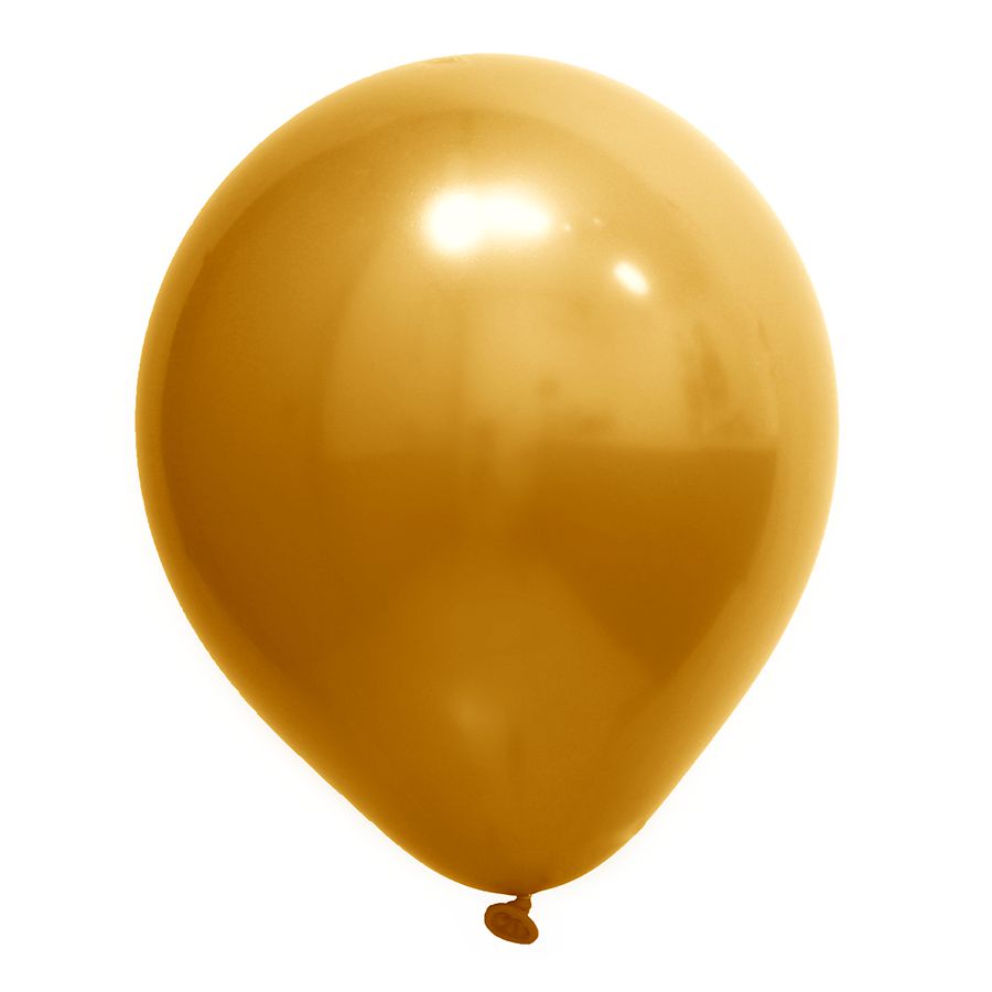 Balão de Festa Redondo Profissional Látex Cromado - Ouro - Art-Latex - Rizzo Distribuidora em Oferta na Shopee