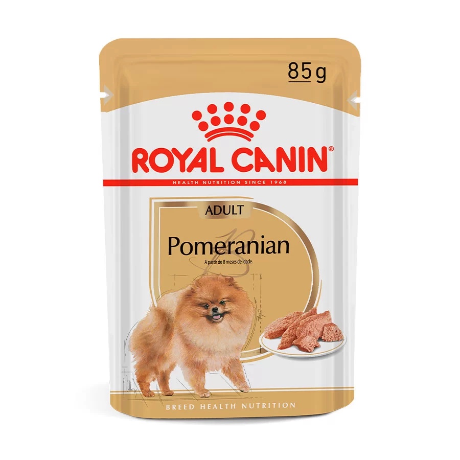 Ração Úmida Royal Canin Sachê Para Cães Pomeranian Adultos 85g em Oferta na Shopee