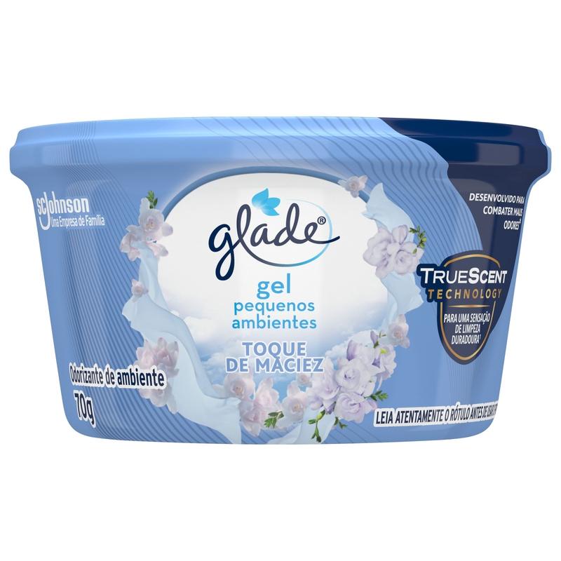 Odorizador de Ambiente em Gel Glade Toque de Maciez 70g - Home & Living