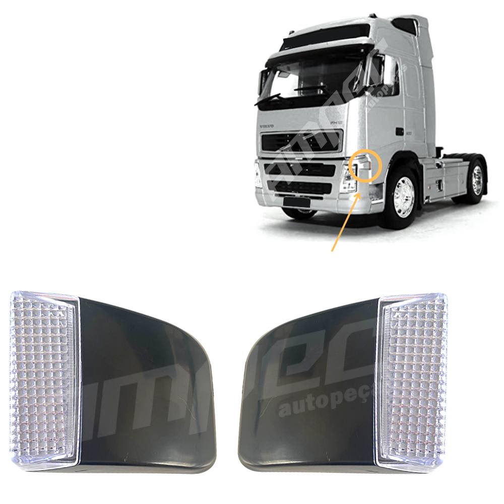 Kit Lanterna Pisca Seta Compatível Volvo FH FM 2004 Cristal em Oferta na Shopee