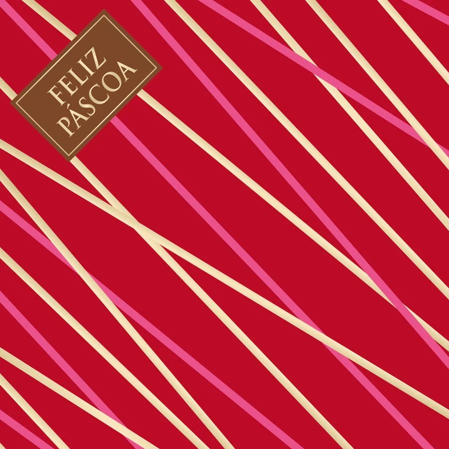 Saco Express 39x39cm para Ovos de 350g a 500g  Moody - Vermelha - 5 unidades - Cromus Páscoa - Rizzo