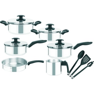 Jogo De Panelas Remaza 09 Peças Alumínio Polido em Oferta na Shopee