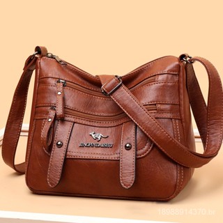 Bolsa De Ombro/Tiracolo/Transversal De Couro Flexível De Grande Capacidade Impermeável Para Mulheres bolsas feminina transversal