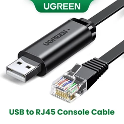 Cabo De Console Ugreen USB Para RJ45 RS232 Adaptador Serial Roteador Cisco 1.5m RJ 45 8P8C Conversor
