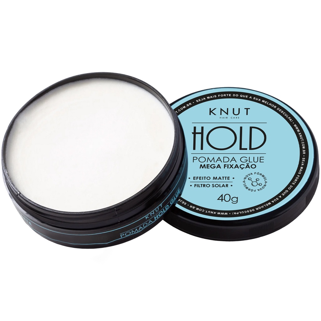 KNUT Pomada Finalizadora Hold Glue Mega Fixação 40g
