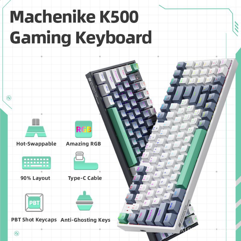 Machenike K600 Teclado Mecânico Sem Fio 100 Teclas Bluetooth Para Jogos Com  Mac Windows - Escorrega o Preço