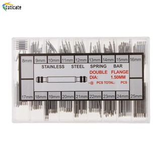 Nova Chegada 8-25mm Ferramenta Para Watch Strap Banda Primavera Bar, Kit De Reparação De Relógios Link Pinos Em Caixa De Plástico Transparente, 18 Diferentes Tamanhos
