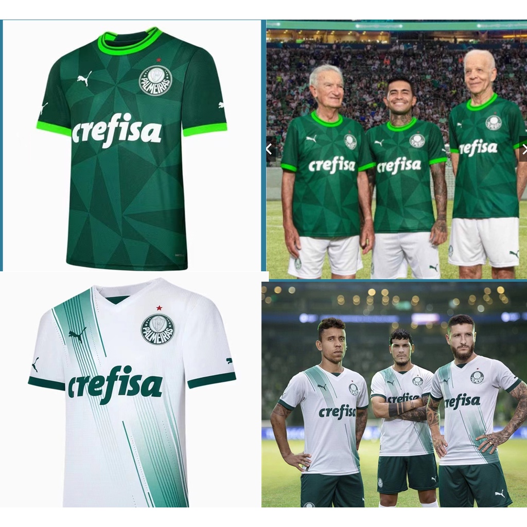 camisa do palmeiras 2023-2024 A Nova Casa Verde Branca Qualidade Premium De  Futebol Personalizada Masculina - Escorrega o Preço