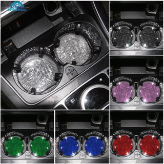 OM 2pçs Porta Copos De Água De Strass Para Carro Sílica Gel Antideslizante Suporte Bling Universal Auto Interior Acessórios porta copo carro organizadores em Oferta na Shopee