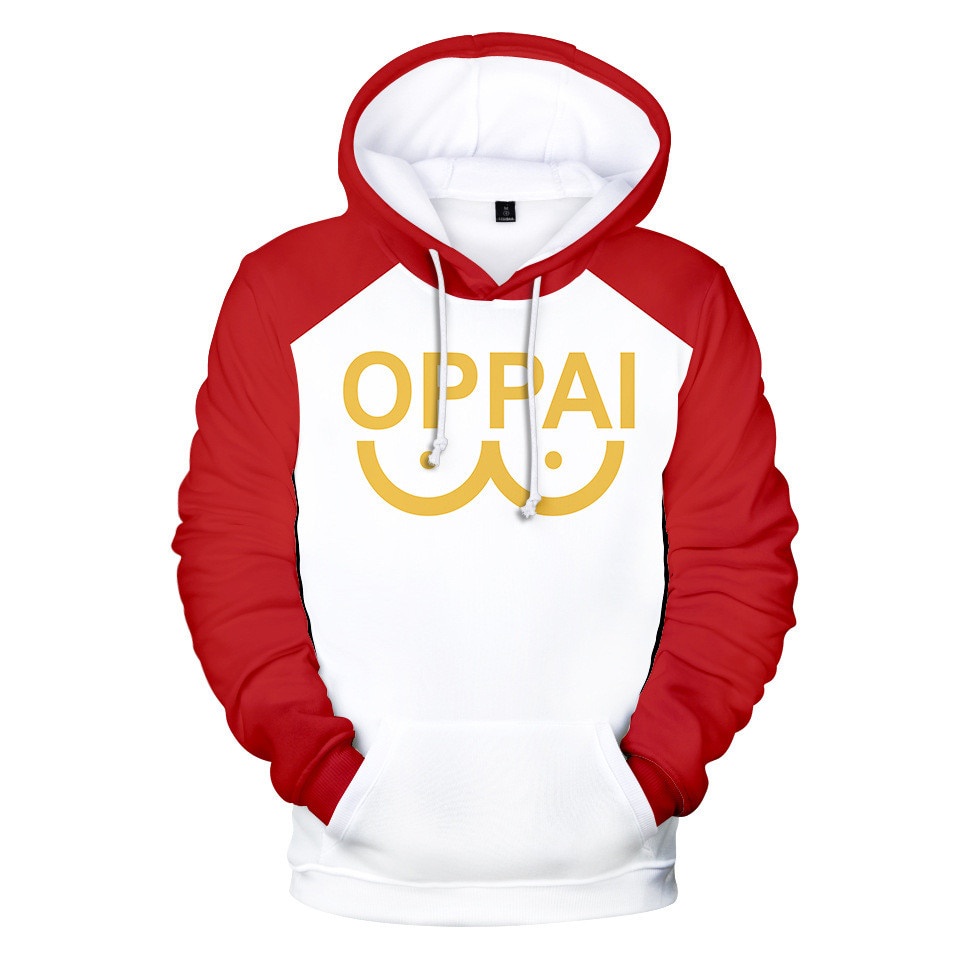 Moletom Com Capuz Novo Anime Saitama Oppai Cosplay Fantasia Nova Moda De Lã Harajuku Jaqueta E Casaco