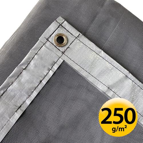 Tela para Caminhão Reforçada Industrial 3x2m Cinza para transporte de Carga Sucata Aparas Entulho Grãos Reciclagem cobertura em Geral