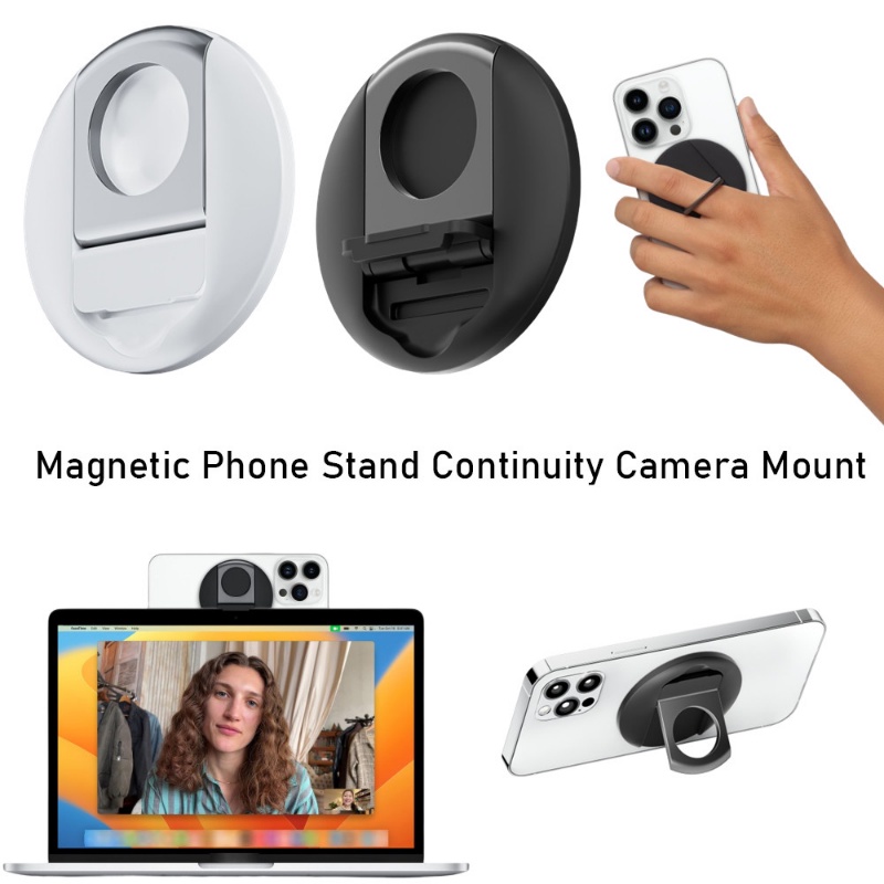 Suporte Magnético Para Telefone Celular Compatível Com iPhone Série MagSafe  Continuity Camera Mount Em Forma De Anel - Escorrega o Preço
