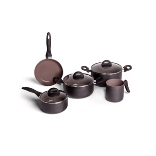 Jogo de Panelas Brinox Ceramic Life Smart Plus 5 peças Preto - Antiaderente em Oferta na Shopee