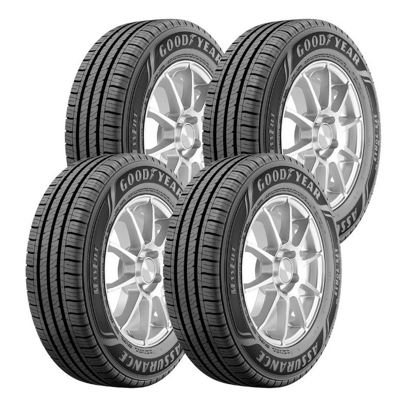 Kit 04 Pneus 175/65 R14 Goodyear Maxlife Assurance 86h - Escorrega o Preço