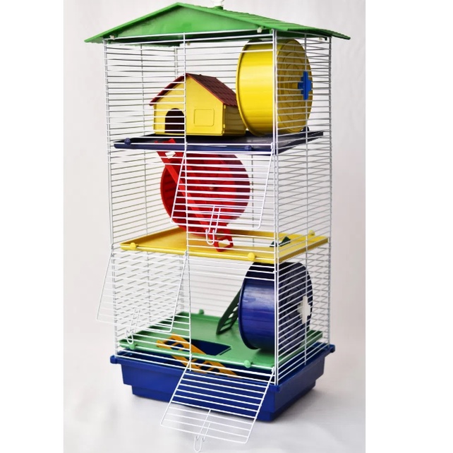 Gaiola de hamster tres andares ref105