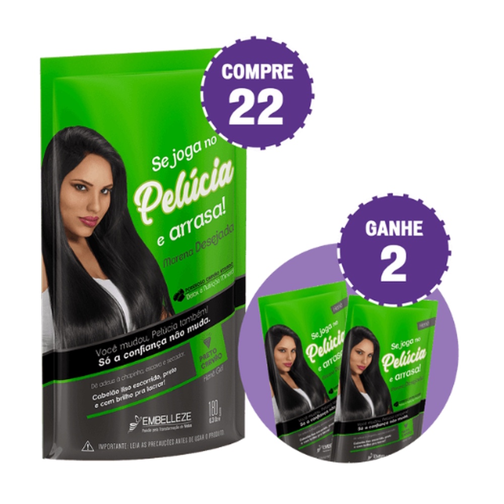 KIT COMPRE 22 E GANHE 2 HENÊ PELÚCIA MORENA DESEJADA POUCH em Oferta na Shopee