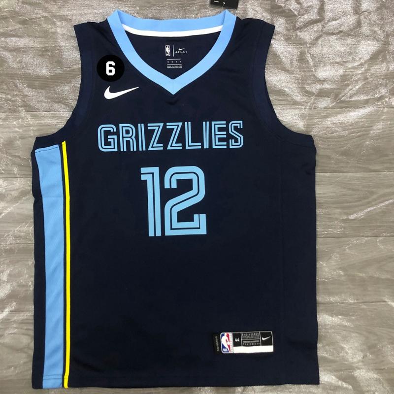 2023 Camisa Masculina Memphis Grizzlies 2023nba 12 Ja Morant Camiseta ...