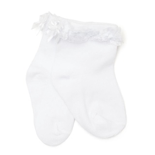 MEIA Menina SOQUETE Antiderrapante com Aplique Lisa - Puket em Oferta na Shopee