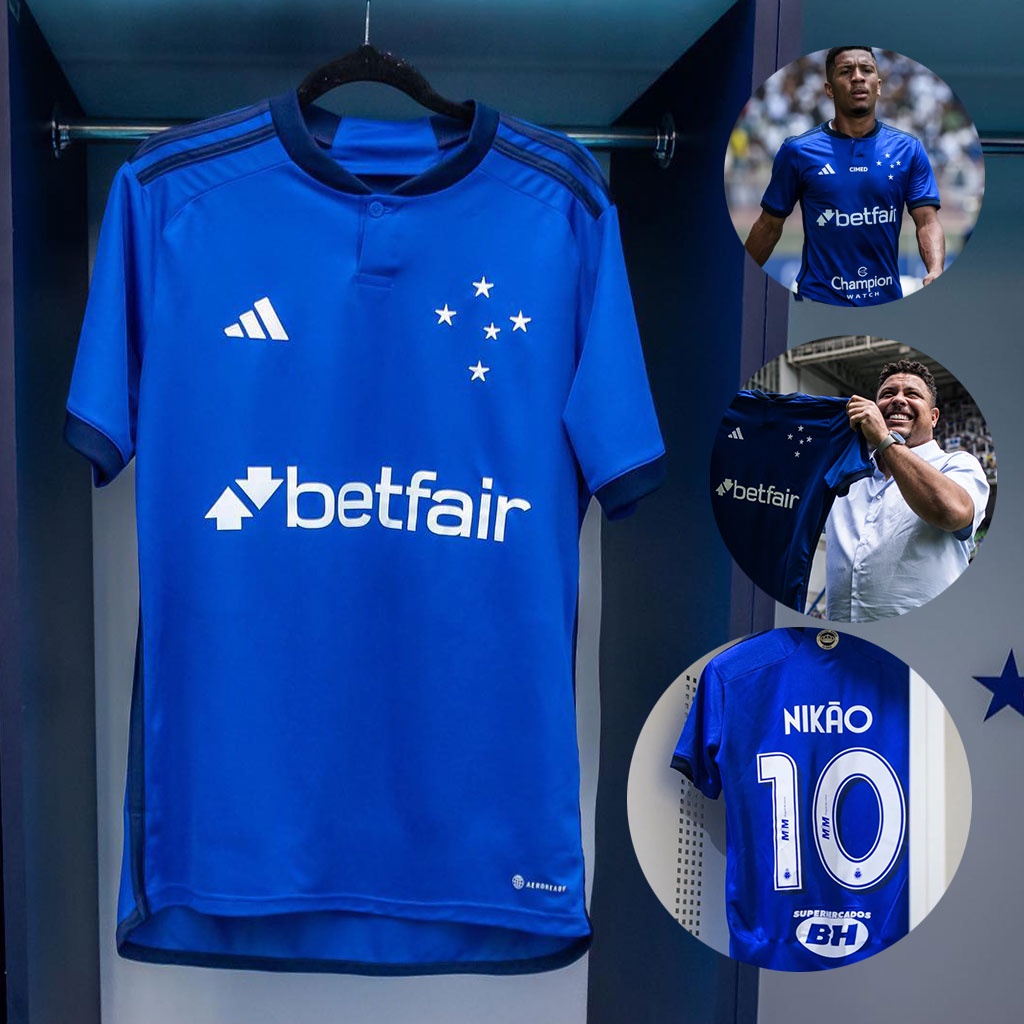 Novo 2023/24 Camisa Cruzeiro de Futebol Camiseta Personalizada nome e número