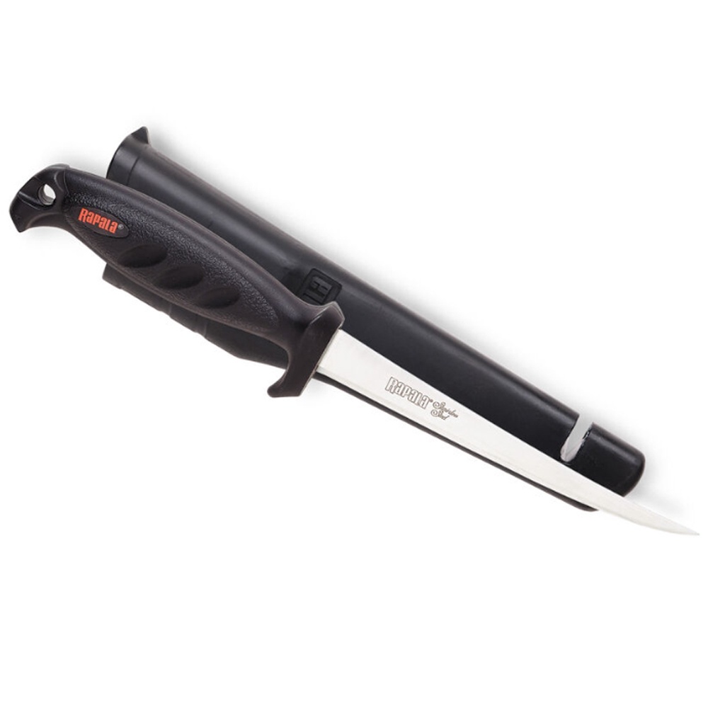 Faca Fileteira Rapala Deluxe Falcon 6" Lâmina de 15cm Com Bainha