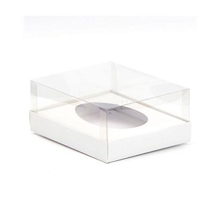 Caixa Ovo de Colher - Meio Ovo de 100g a 150g - 11x12x7cm - Branca - 5un - Assk em Oferta na Shopee