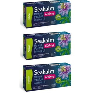 3 Seakalm 600Mg (Concentrado) C/20 Comprimidos - Calmante Natural Para Ansiedade